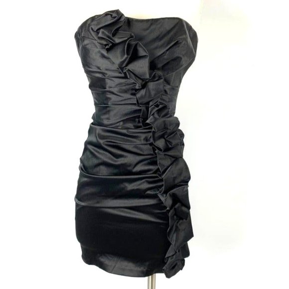 Gunne Sax 3 Black Dress Jessica McClintock Prom Cocktail Party Formal